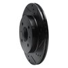 633-53001R Drilled/Slotted Brake Rotor [Black], 1991-2002 GM, Position: Front Right - image 2