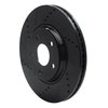 633-53003L Drilled/Slotted Brake Rotor [Black], 2004-2012 GM, Position: Front Left - image 2
