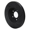 633-53005L Drilled/Slotted Brake Rotor [Black], 2006-2010 GM, Position: Front Left - image 4