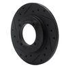 633-54000L Drilled/Slotted Brake Rotor [Black], 1988-1993 Ford/Lincoln/Mercury/Mazda, Position: Front Left - image 2