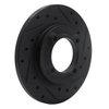 633-54000R Drilled/Slotted Brake Rotor [Black], 1988-1993 Ford/Lincoln/Mercury/Mazda, Position: Front Right - image 2