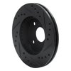 633-54001L Drilled/Slotted Brake Rotor [Black], 1990-2001 Ford/Lincoln/Mercury/Mazda, Position: Front Left - image 4