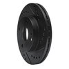 633-54001R Drilled/Slotted Brake Rotor [Black], 1990-2001 Ford/Lincoln/Mercury/Mazda, Position: Front Right - image 2