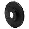 633-54002L Drilled/Slotted Brake Rotor [Black], 1990-2003 Ford/Lincoln/Mercury/Mazda, Position: Front Left - image 2