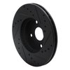 633-54002L Drilled/Slotted Brake Rotor [Black], 1990-2003 Ford/Lincoln/Mercury/Mazda, Position: Front Left - image 4