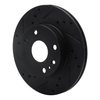 633-54004L Drilled/Slotted Brake Rotor [Black], 1994-1997 Ford/Lincoln/Mercury/Mazda, Position: Front Left - image 2