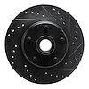 633-54006R Drilled/Slotted Brake Rotor [Black], 1968-1970 Ford/Lincoln/Mercury/Mazda, Position: Front Right - image 1
