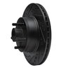 633-54008L Drilled/Slotted Brake Rotor [Black], 1968-1973 Ford/Lincoln/Mercury/Mazda, Position: Front Left - image 2