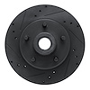 633-54011L Drilled/Slotted Brake Rotor [Black], 1973-1973 Ford/Lincoln/Mercury/Mazda, Position: Front Left - image 1