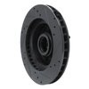 633-54011L Drilled/Slotted Brake Rotor [Black], 1973-1973 Ford/Lincoln/Mercury/Mazda, Position: Front Left - image 4