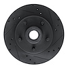 633-54011R Drilled/Slotted Brake Rotor [Black], 1973-1973 Ford/Lincoln/Mercury/Mazda, Position: Front Right - image 1