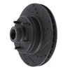 633-54011R Drilled/Slotted Brake Rotor [Black], 1973-1973 Ford/Lincoln/Mercury/Mazda, Position: Front Right - image 2