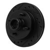 633-54012L Drilled/Slotted Brake Rotor [Black], 1974-1980 Ford/Lincoln/Mercury/Mazda, Position: Front Left - image 2