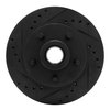 633-54013L Drilled/Slotted Brake Rotor [Black], 1974-1979 Ford/Lincoln/Mercury/Mazda, Position: Front Left - image 2