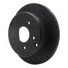 633-54014L Drilled/Slotted Brake Rotor [Black], 1974-1980 Ford/Lincoln/Mercury/Mazda, Position: Front Left - image 2