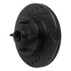 633-54015L Drilled/Slotted Brake Rotor [Black], 1978-1993 Ford/Lincoln/Mercury/Mazda, Position: Front Left - image 2