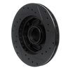 633-54015L Drilled/Slotted Brake Rotor [Black], 1978-1993 Ford/Lincoln/Mercury/Mazda, Position: Front Left - image 4