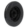 633-54015R Drilled/Slotted Brake Rotor [Black], 1978-1993 Ford/Lincoln/Mercury/Mazda, Position: Front Right - image 4