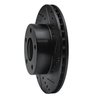 633-54016D Drilled/Slotted Brake Rotor [Black], 1975-1980 Ford/Lincoln/Mercury/Mazda, Position: Rear Right - image 2