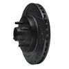 633-54026L Drilled/Slotted Brake Rotor [Black], 1987-1993 Ford/Lincoln/Mercury/Mazda, Position: Front Left - image 2
