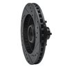 633-54026L Drilled/Slotted Brake Rotor [Black], 1987-1993 Ford/Lincoln/Mercury/Mazda, Position: Front Left - image 4