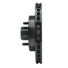 633-54026R Drilled/Slotted Brake Rotor [Black], 1987-1993 Ford/Lincoln/Mercury/Mazda, Position: Front Right - image 3