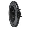 633-54026R Drilled/Slotted Brake Rotor [Black], 1987-1993 Ford/Lincoln/Mercury/Mazda, Position: Front Right - image 4
