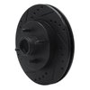 633-54028L Drilled/Slotted Brake Rotor [Black], 1987-1988 Ford/Lincoln/Mercury/Mazda, Position: Front Left - image 2