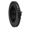 633-54028R Drilled/Slotted Brake Rotor [Black], 1987-1988 Ford/Lincoln/Mercury/Mazda, Position: Front Right - image 4