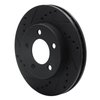 633-54029L Drilled/Slotted Brake Rotor [Black], 1970-1993 Ford/Lincoln/Mercury/Mazda, Position: Front Left - image 2
