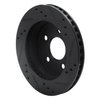 633-54030L Drilled/Slotted Brake Rotor [Black], 1990-1992 Ford/Lincoln/Mercury/Mazda, Position: Rear Left - image 4