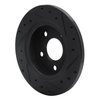 633-54032L Drilled/Slotted Brake Rotor [Black], 1993-2005 Ford/Lincoln/Mercury/Mazda, Position: Rear Left - image 4