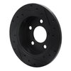 633-54034L Drilled/Slotted Brake Rotor [Black], 1994-2004 Ford/Lincoln/Mercury/Mazda, Position: Rear Left - image 4