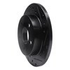633-54034R Drilled/Slotted Brake Rotor [Black], 1994-2004 Ford/Lincoln/Mercury/Mazda, Position: Rear Right - image 2