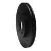 633-54036R Drilled/Slotted Brake Rotor [Black], 1994-2004 Ford/Lincoln/Mercury/Mazda, Position: Front Right - image 2