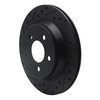 633-54037L Drilled/Slotted Brake Rotor [Black], 1994-2004 Ford/Lincoln/Mercury/Mazda, Position: Rear Left - image 2