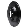 633-54037R Drilled/Slotted Brake Rotor [Black], 1994-2004 Ford/Lincoln/Mercury/Mazda, Position: Rear Right - image 2