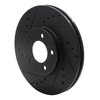 633-54038L Drilled/Slotted Brake Rotor [Black], 1993-2007 Ford/Lincoln/Mercury/Mazda, Position: Front Left - image 2