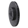 633-54038R Drilled/Slotted Brake Rotor [Black], 1993-2007 Ford/Lincoln/Mercury/Mazda, Position: Front Right - image 2