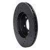 633-54038R Drilled/Slotted Brake Rotor [Black], 1993-2007 Ford/Lincoln/Mercury/Mazda, Position: Front Right - image 4