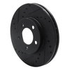 633-54039L Drilled/Slotted Brake Rotor [Black], 1991-2000 Ford/Lincoln/Mercury/Mazda, Position: Front Left - image 2