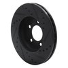633-54039L Drilled/Slotted Brake Rotor [Black], 1991-2000 Ford/Lincoln/Mercury/Mazda, Position: Front Left - image 4