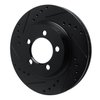 633-54042L Drilled/Slotted Brake Rotor [Black], 1967-1967 Ford/Lincoln/Mercury/Mazda, Position: Front Left - image 2
