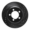 633-54042R Drilled/Slotted Brake Rotor [Black], 1967-1967 Ford/Lincoln/Mercury/Mazda, Position: Front Right - image 1
