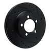633-54042R Drilled/Slotted Brake Rotor [Black], 1967-1967 Ford/Lincoln/Mercury/Mazda, Position: Front Right - image 2