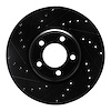 633-54044L Drilled/Slotted Brake Rotor [Black], 2000-2006 Multiple Makes/Models, Position: Front Left - image 1