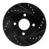 633-54045R Drilled/Slotted Brake Rotor [Black], 2000-2015 Ford/Lincoln/Mercury/Mazda, Position: Front Right