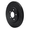 633-54046L Drilled/Slotted Brake Rotor [Black], 2000-2006 Multiple Makes/Models, Position: Rear Left - image 2