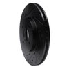 633-54050L Drilled/Slotted Brake Rotor [Black], 2002-2004 Ford/Lincoln/Mercury/Mazda, Position: Front Left - image 2