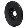 633-54052L Drilled/Slotted Brake Rotor [Black], 2005-2009 Ford/Lincoln/Mercury/Mazda, Position: Front Left - image 4